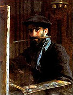 Autoportrait de l'artiste réalisé en 1891 actuellement propriété du musée Nasreddine Dinet à Bou-Sâada
